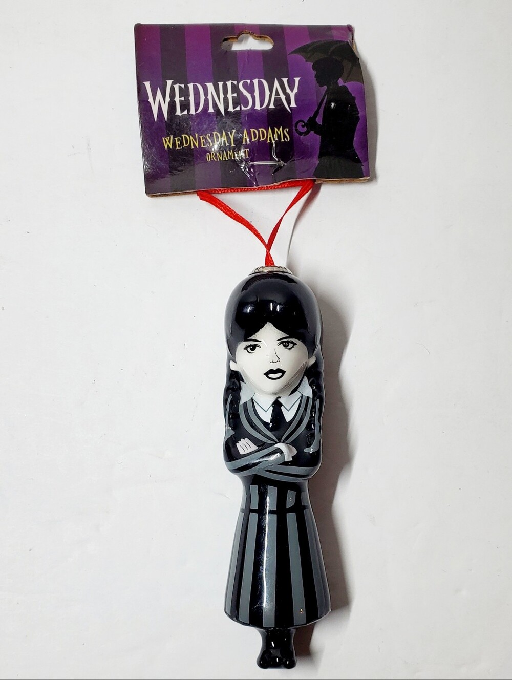 Wednesday Addams Family 4" Shatterproof Decoupage Christmas Ornament 2023 MGM